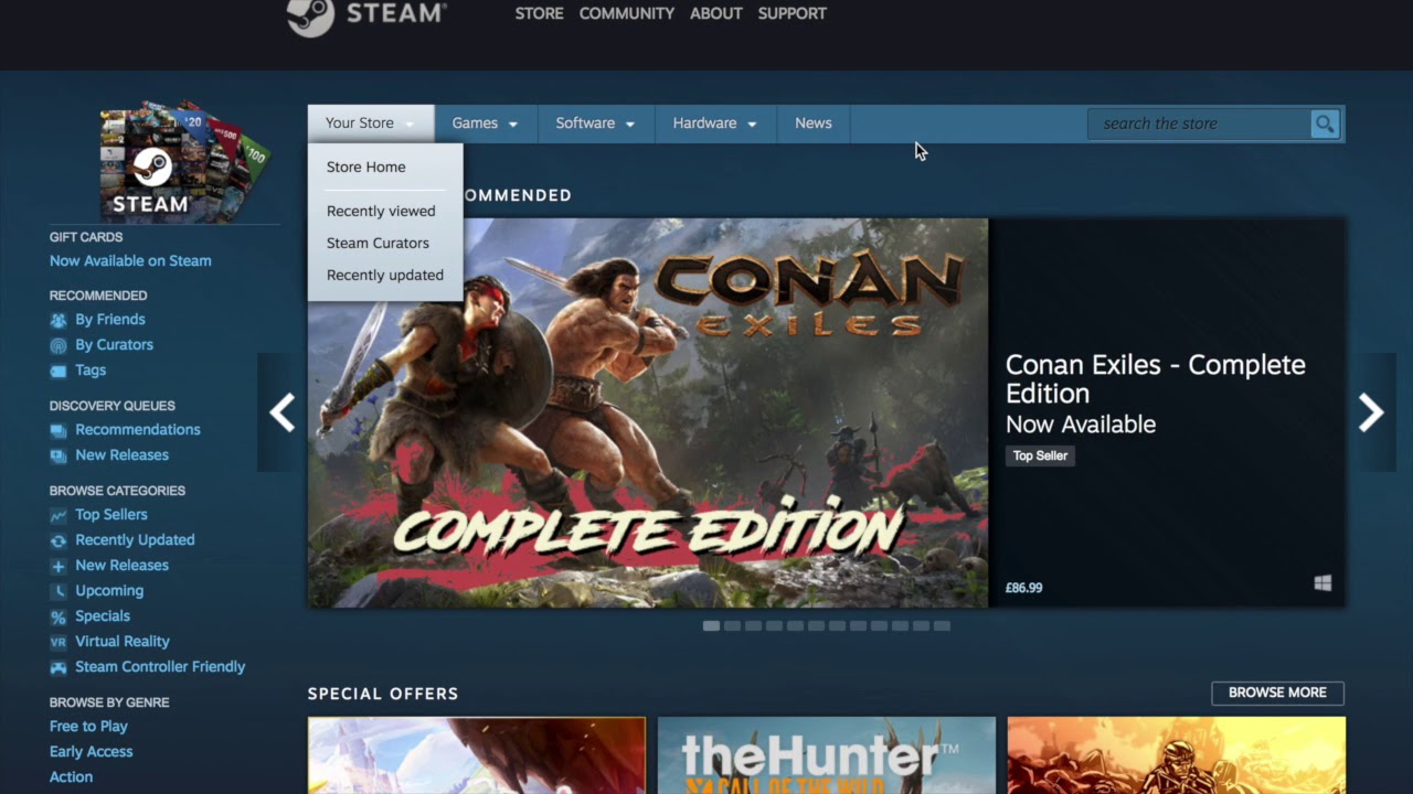 set up mac as host computer for steam link